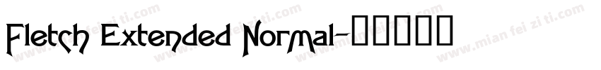 Fletch Extended Normal字体转换